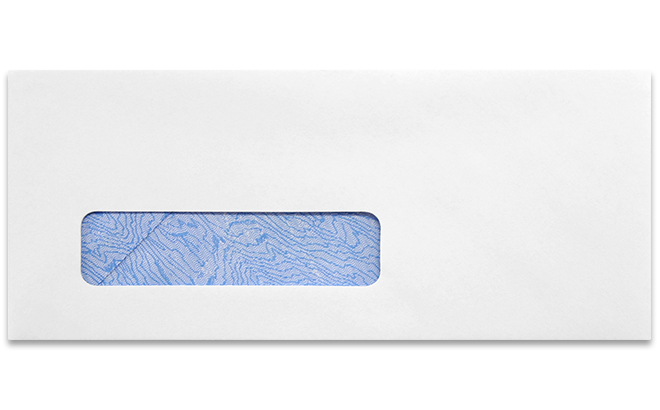 #8 5/8 Window Envelopes with Blue Tint, 24lb. Bright White, Window Size ...