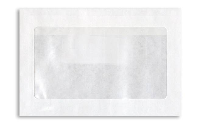 6 x 9 Full View Window Booklet Envelopes, 24lb. White, Window Size: 4 x ...