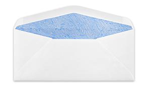 9 envelopes with blue